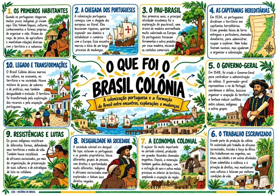 Mapa mental: Brasil Colônia