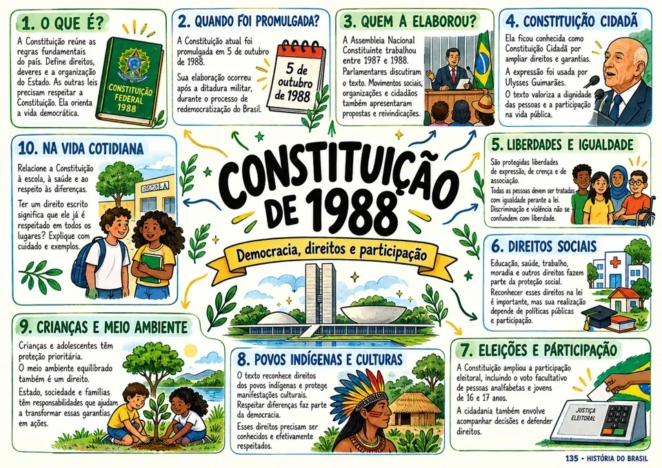 Mapa mental: Constituição de 1988